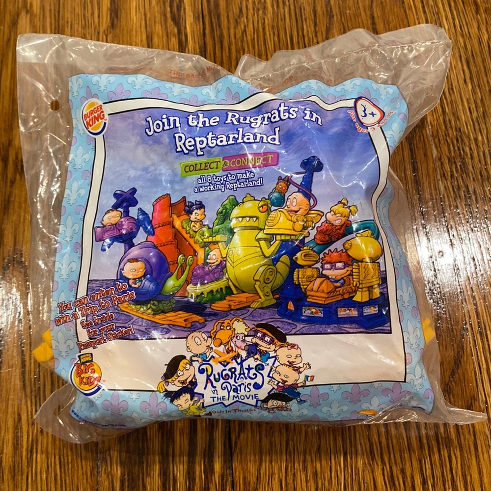 2000 Rugrats in Paris Burger King Toy - Tumbling Kimi Volcano   nickelodeon toys